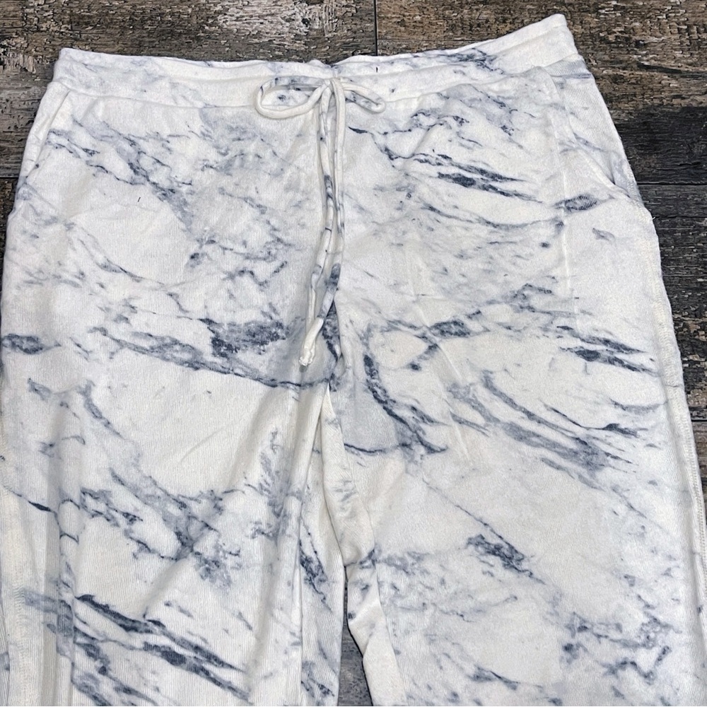 Michael Stars Jenny Jogger Chalk Combo Womens XL Lounge Comfy Cozy Marbled NEW - Picture 5 of 13